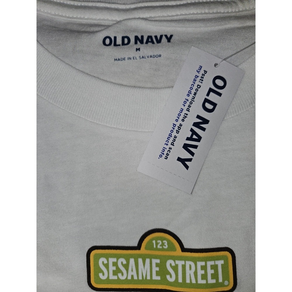 Sesame Street Old Navy Tshirt Mens/unisex, SZ Med, 1970s TV, Gen X, New - Picture 4 of 5